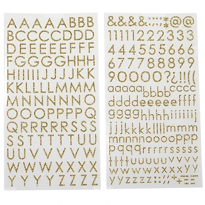 Glitter Block Alphabet Stickers by Recollections