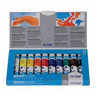 Royal Talens Van Gogh WATERCOLOUR 10 Color Tube Set