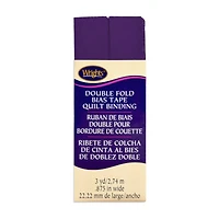 7/8" Plum Double Fold Bias Tape Quilt Binding - 3 Yards