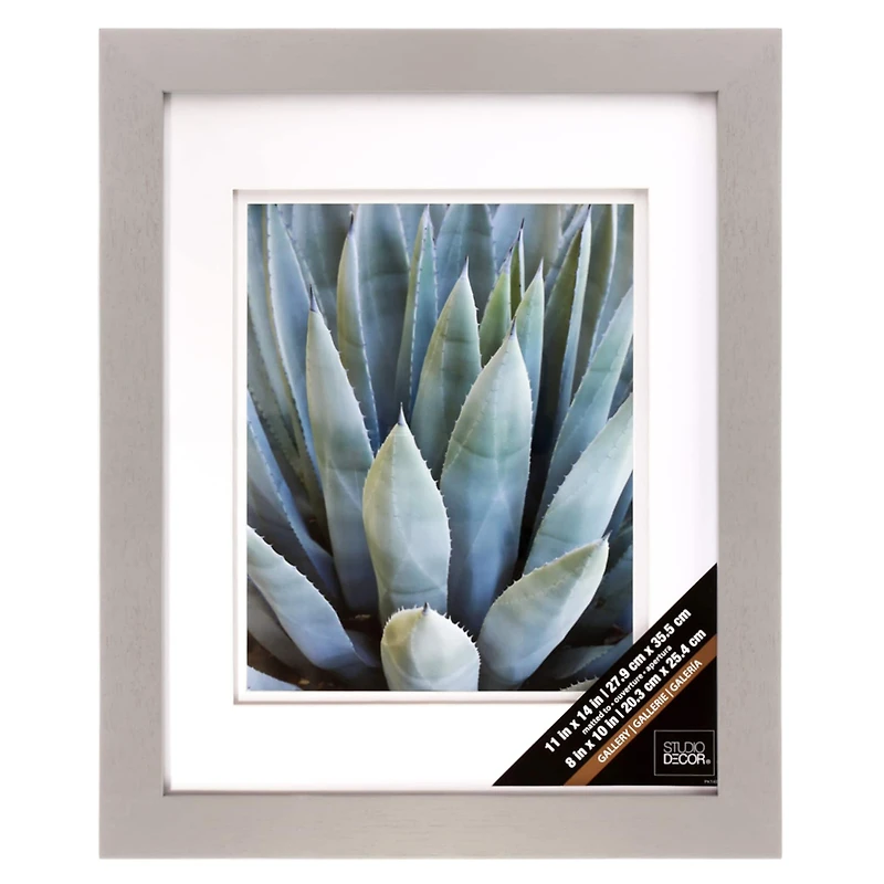 Gray Gallery Wall Frame with Double Mat by Studio Décor