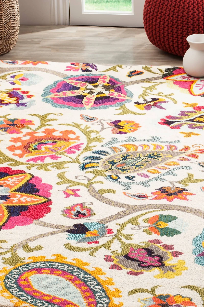 Monaco Boho Floral 3' X 5' Area Rug