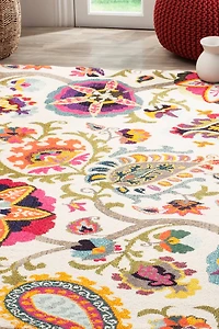 Monaco Boho Floral 3' X 5' Area Rug