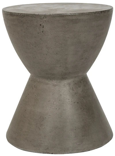 Athena Concrete Stool in Dark Grey
