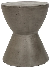 Athena Concrete Stool in Dark Grey