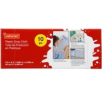 Plastic Drop Cloth Pack by Craft Smart™, 10ct.