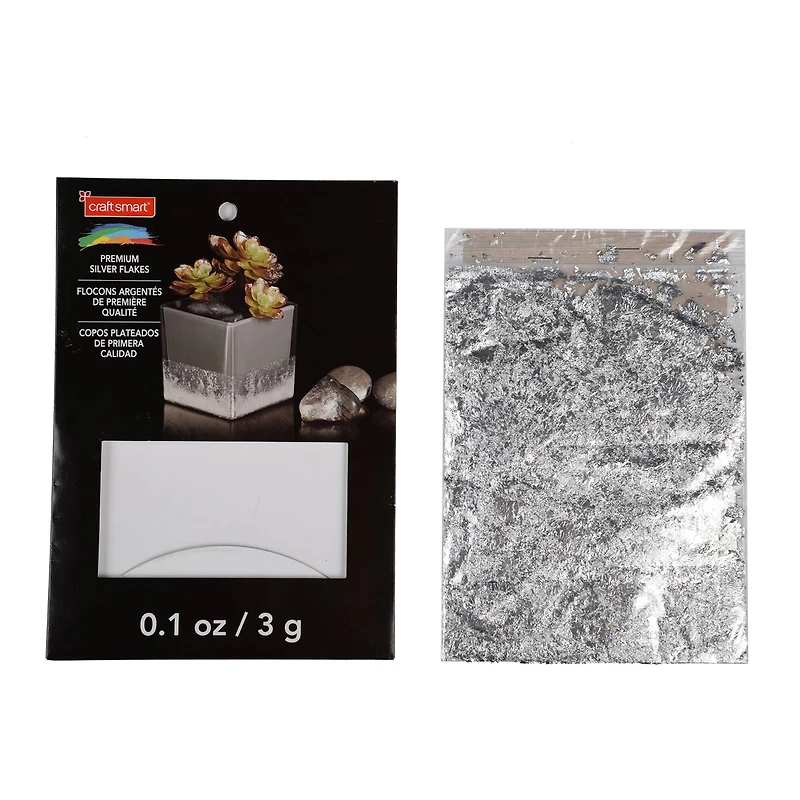Premium Silver Flakes by Craft Smart®