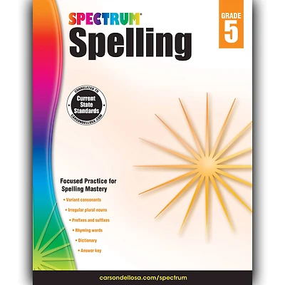 Spectrum® Spelling Workbook, Grade 5