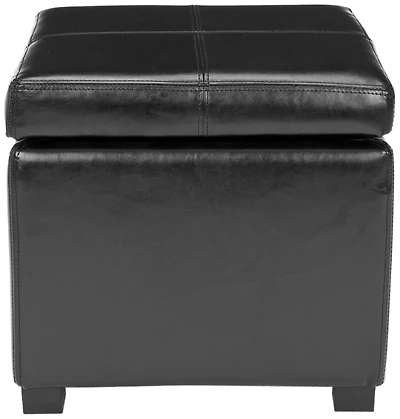 Madison Square Leather Ottoman in