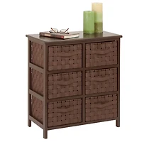 Honey Can Do 6 Drawer Woven Strap Storage Chest