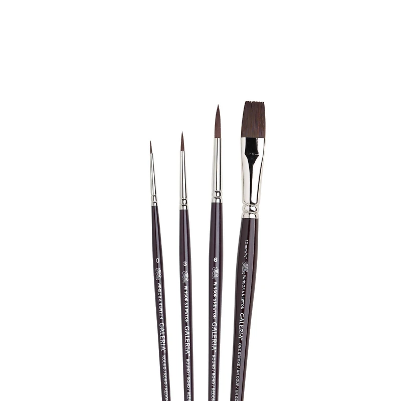 Winsor & Newton® Galeria® Short Handle 4 Piece Brush