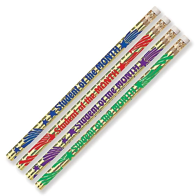 Student of the Month Assorted Colors Pencils, 12 Dozen