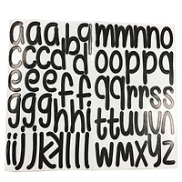 12 Pack: Black Large Font Alphabet Stickers by Recollections™
