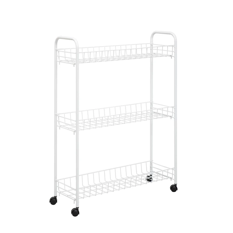 Honey Can Do White 3-Tier Laundry Cart