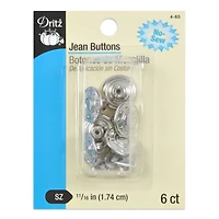 Dritz® Jean Buttons, Nickle 11/16"