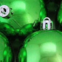 60ct Shiny Christmas Green Shatterproof Ball Ornaments