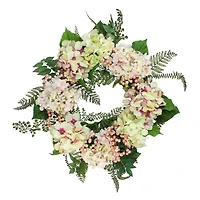 24" Hydrangea & Berry Floral Wreath