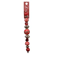 12 Pack: Bead Landing™ Red & Gold Strung Beads