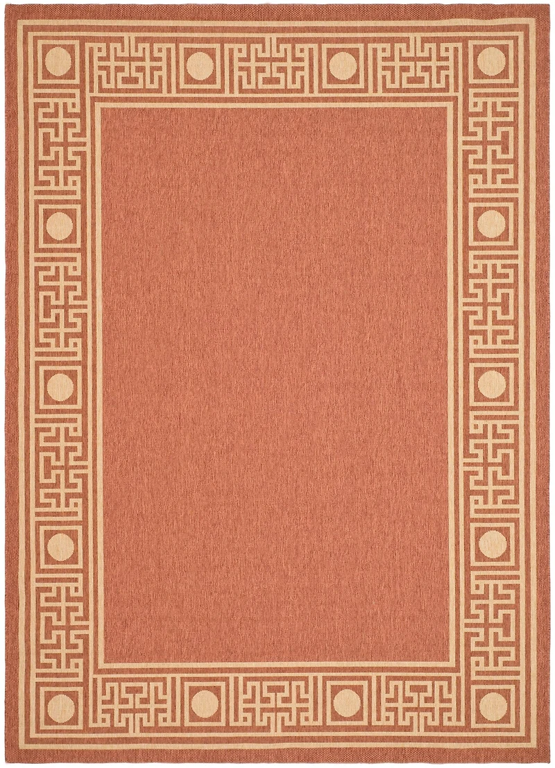 Courtyard Key Border 4' X 5'-7" Area Rug