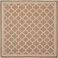Courtyard Quatre Border 4' X 4' Square Area Rug