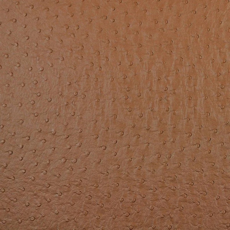 Ostrich Faux Leather Vinyl, Saddle Brown