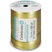 100yd. Gold Crimped Curling Ribbon by Celebrate It™
