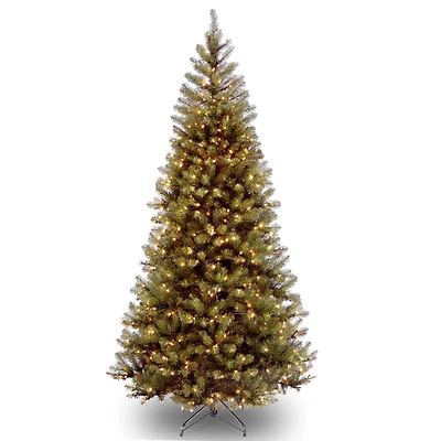 ft. Pre-Lit Aspen Spruce Slim Artificial Christmas Tree