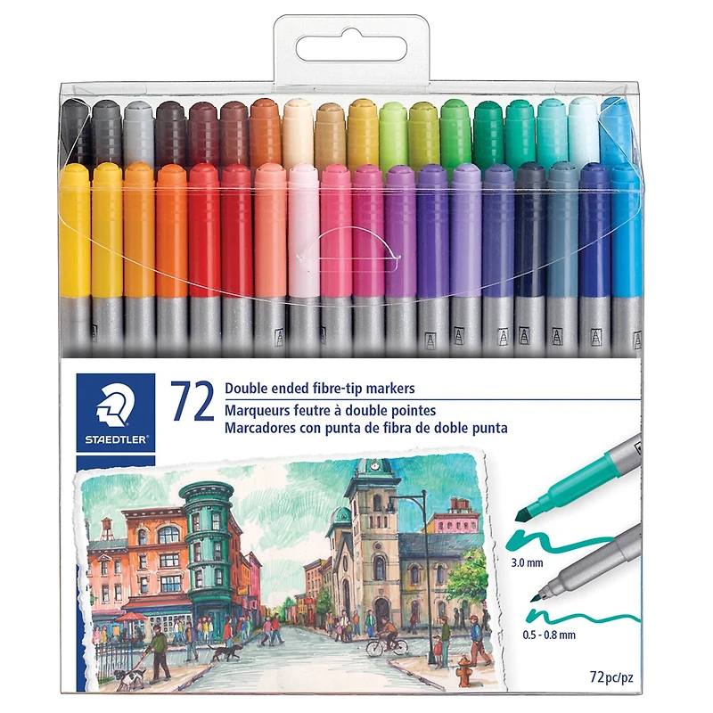 Staedtler® Duo Fiber-Tip Pens