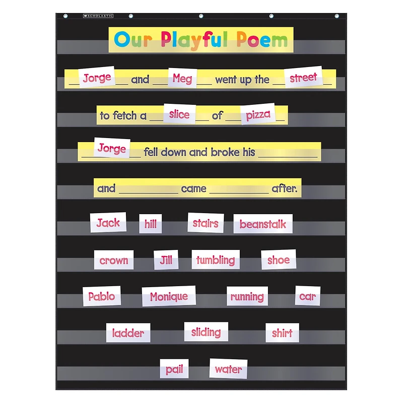 Standard Black Pocket Chart