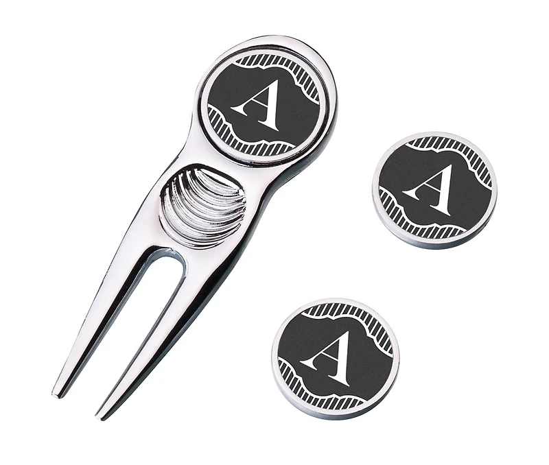 Lillian Rose Black Monogram Divot Tool & Markers Set
