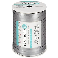 100yd. Silver Crimped Curling Ribbon by Celebrate It™