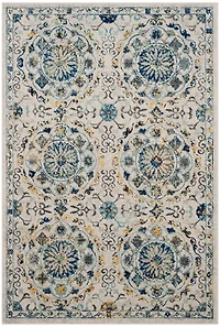 Evoke Circle Medallion 4' X 6' Area Rug