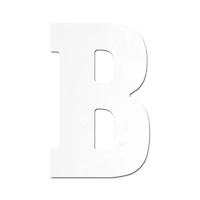 13" White MDF Uppercase Letter by Make Market