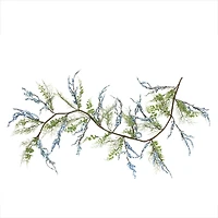 5ft. Green & Blue Mixed Berry & Spring Floral Garland