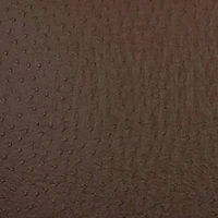 Ostrich Faux Leather Vinyl, Espresso Brown
