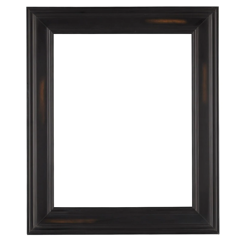 16" x 20" Black Open Back Frame With Brown Wash by Studio Décor®