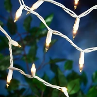 8 Pack: 50ct. Clear Mini String Lights with White Cord by Ashland®