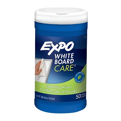 Expo® Dry-Erase Board Cleaning Wet Wipes, 50 Wipes Per Container