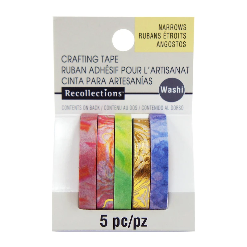 Marbling Narrow Crafting Washi Tape Set by Recollections™