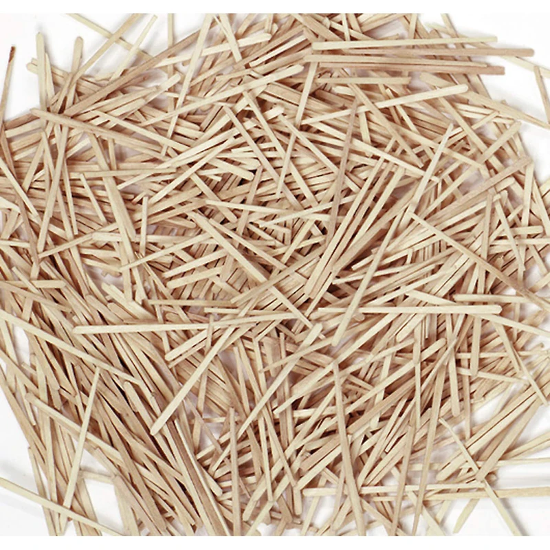 Natural Wooden Flat Toothpicks, 6 Packs