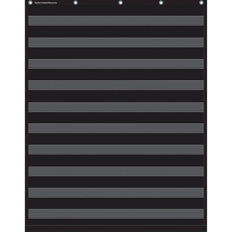 Black 10 Pocket Chart