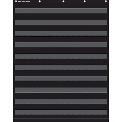 Black 10 Pocket Chart