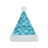 14" Adult Medium Sequin Snowflake Santa Hat