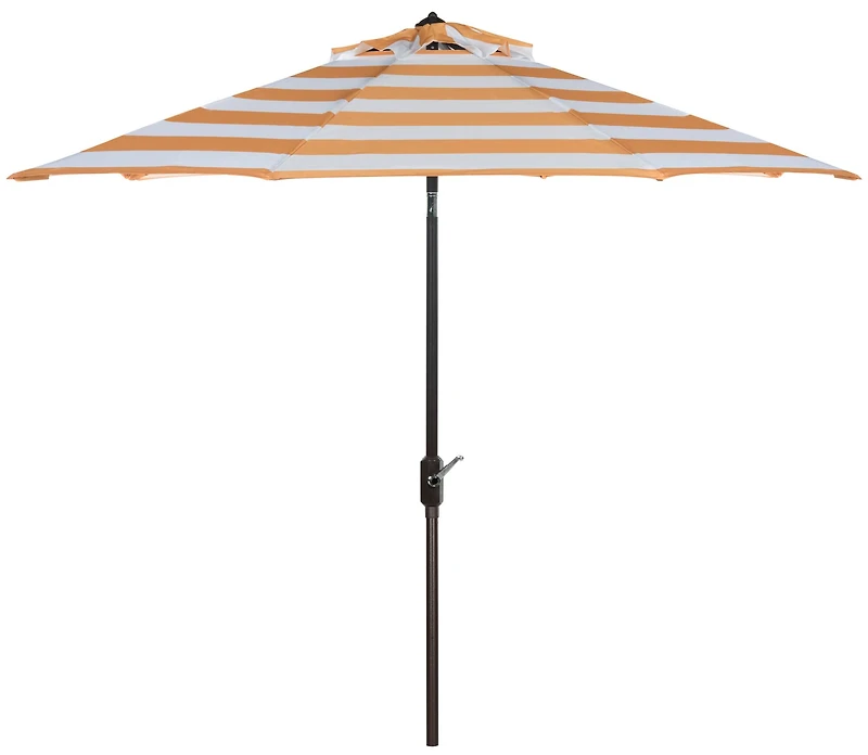 Iris Fashion Line 9Ft Umbrella in Orange & White