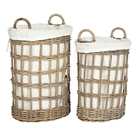 Adisa Set Of 2 Laundry Basket in Grey