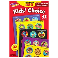 Trend Enterprises® 1” Round Kids' Choice Stinky Stickers®, 480 Pack