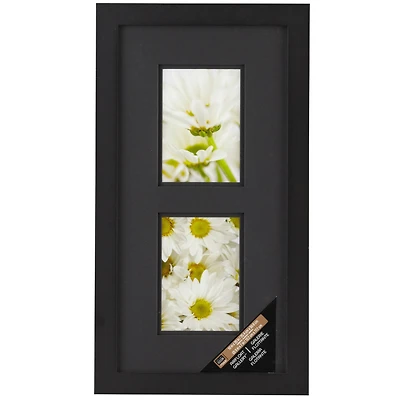 Black 2-Opening Gallery Frame with Black Double Mat by Studio Décor®