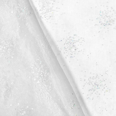 White Sparkle Organza