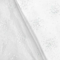 White Sparkle Organza