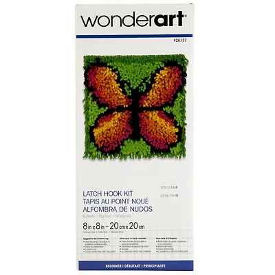 Wonderart® Latch Hook Kit, Small Butterfly