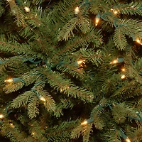 12 Ft. Pre-Lit Feel Real® Tiffany Fir Slim Artificial Christmas Tree, Clear Lights